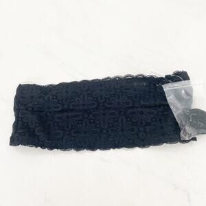 NEW Jenni Intimates Black Lace Bandeau Size Medium